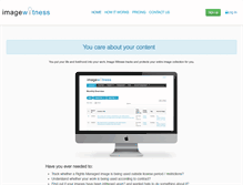 Tablet Screenshot of imagewitness.com